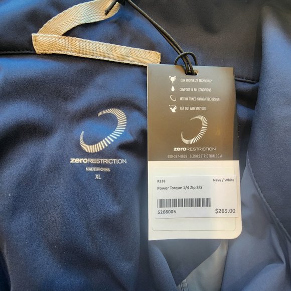 Zero Restriction 2023 US Open Power Torque 1/4 Zip Short Sleeve Golf Jacket - Picture 9 of 9